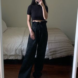 Hot & delicious wide leg drawstring waist pants